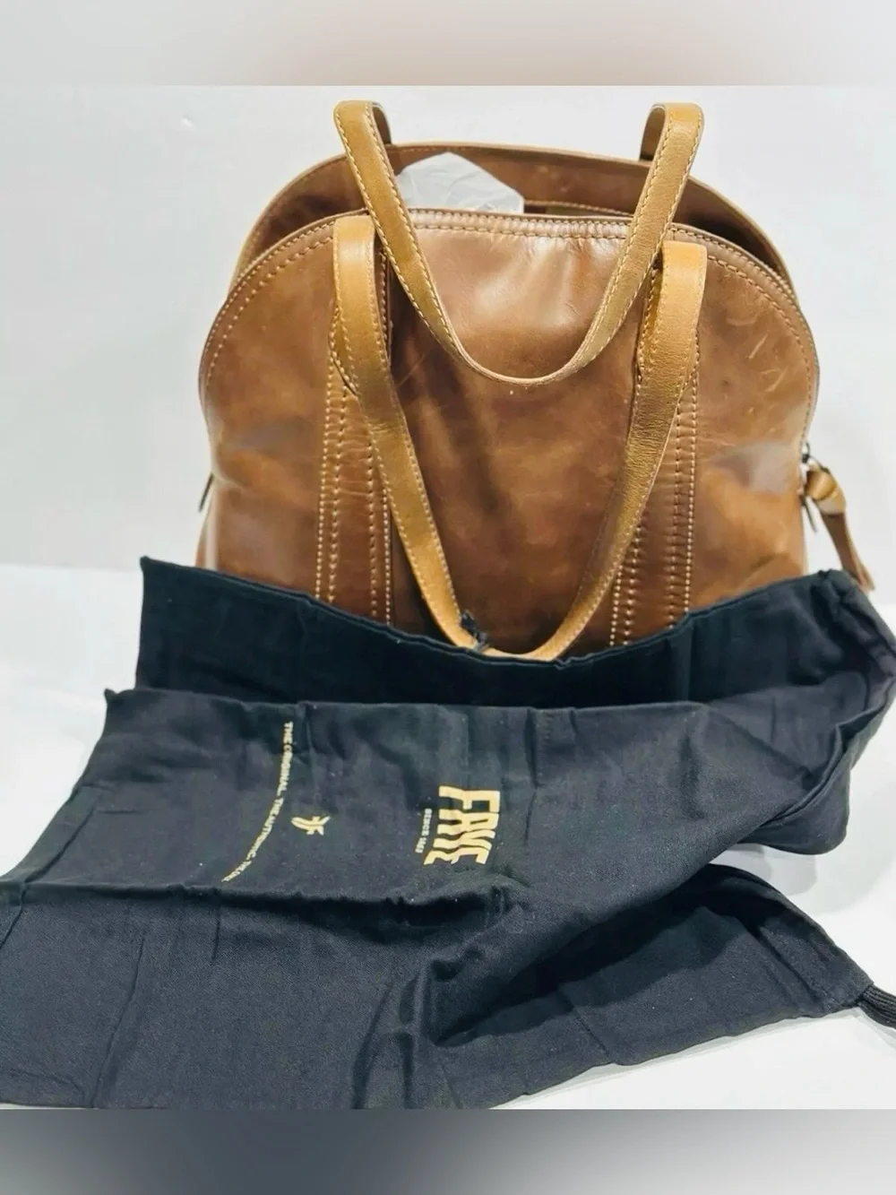 Frye structured leather